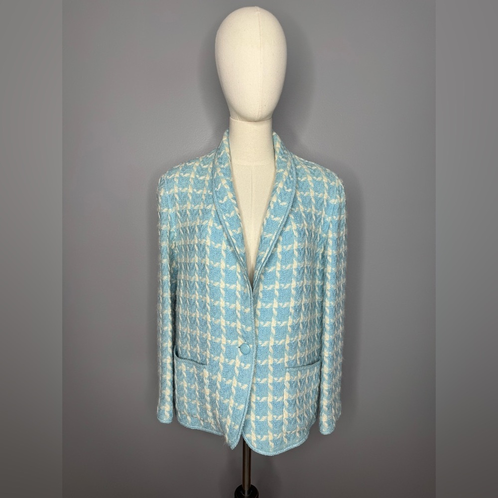 Chanel 1996 Baby Blue Runway Spring Summer Jacket